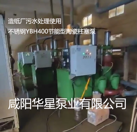 造紙廠(chǎng)污水處理使用不銹鋼400節(jié)能型陶瓷柱塞泵